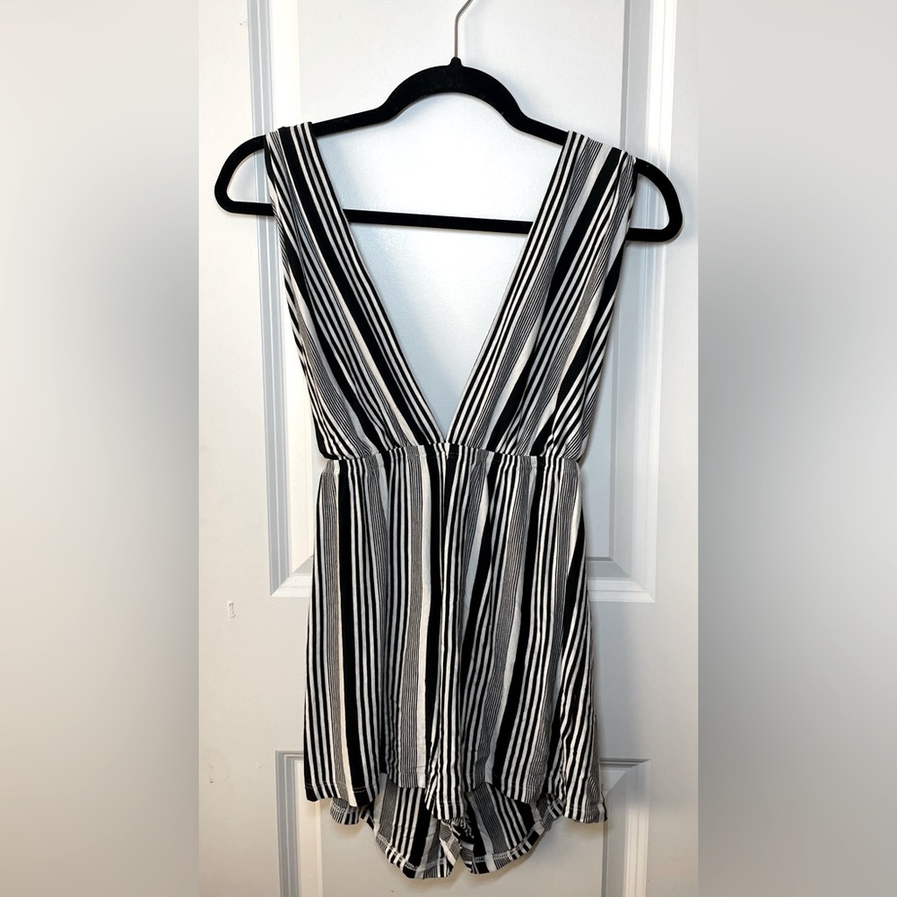 Striped small romper